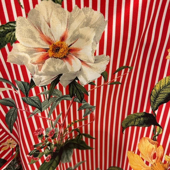 Zara Basic floral and striped summer top - Picture 5 of 8